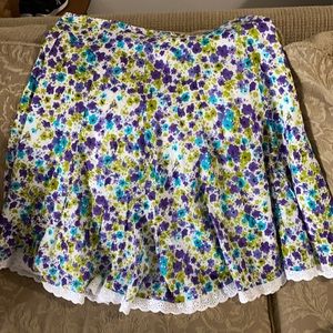 Vintage 80s Floral Skirt 🌸